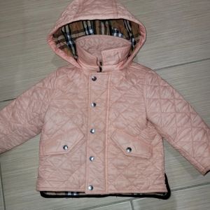 Burberry pink jacket coat 12 months